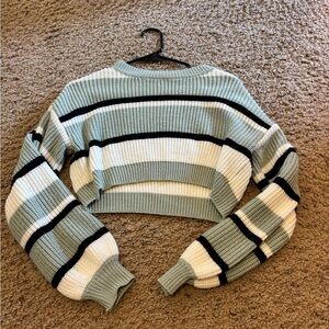 Striped Cropped Sweater